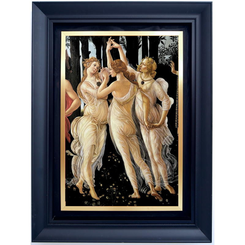 Les trois grâces. Détail de : Le printemps – Sandro Botticelli