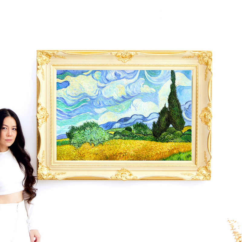Champ de blé avec cyprès - Vincent van Gogh
