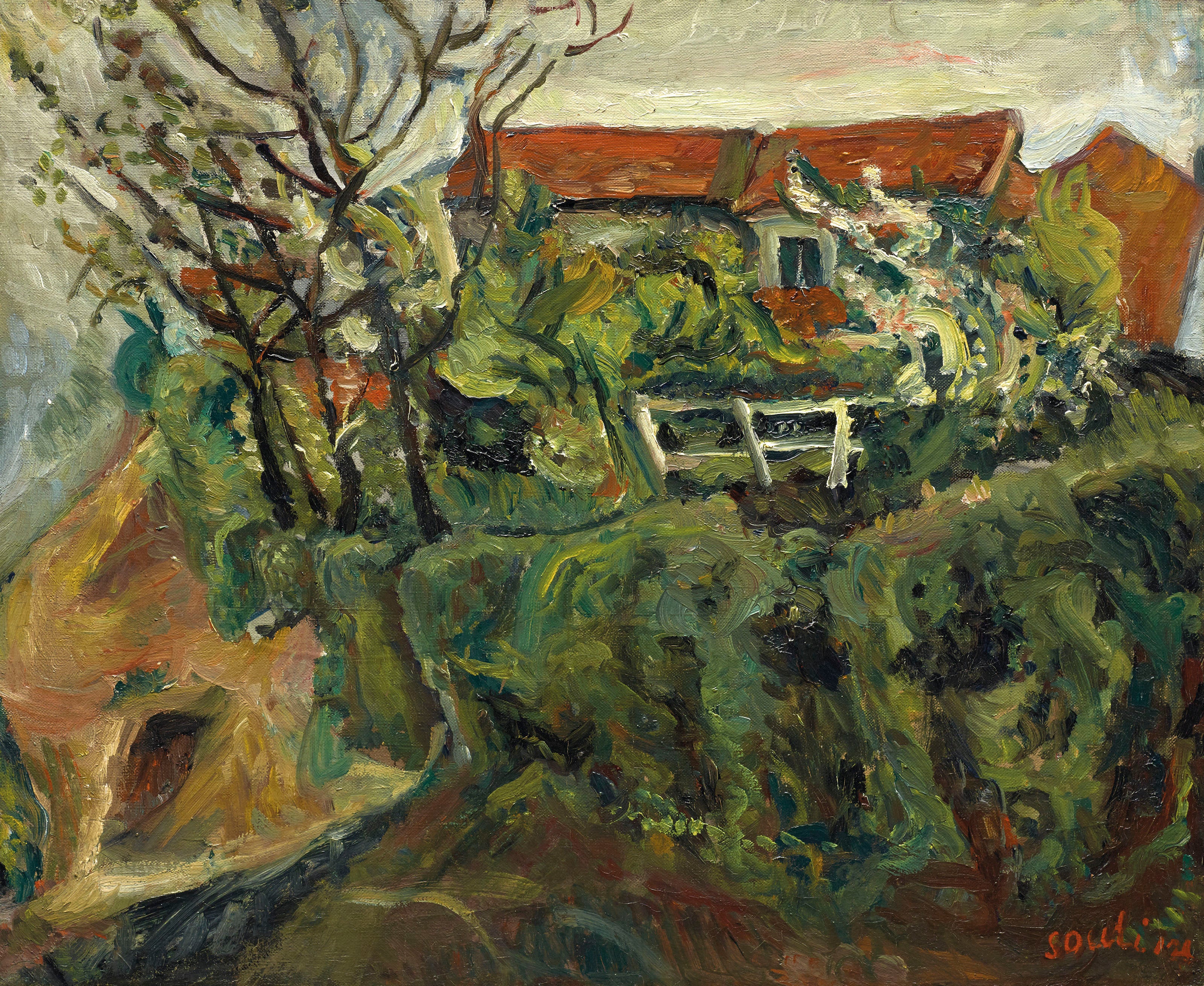 Maisons dans un paysage - Chaïm Soutine
