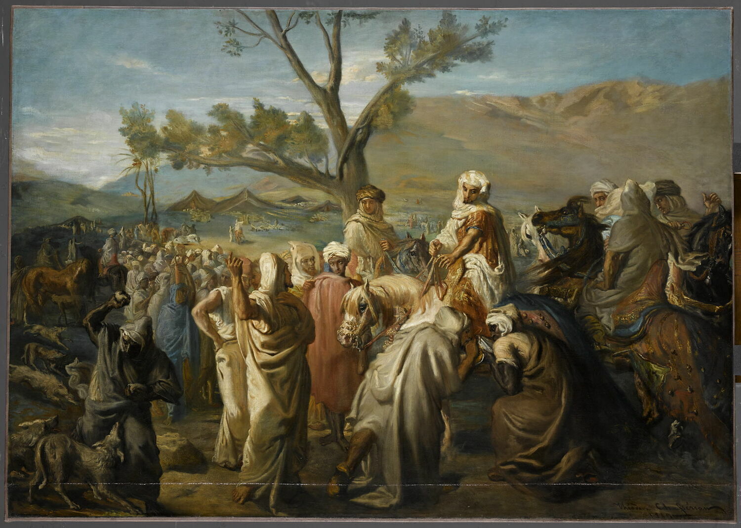 Caïd visitant un douar - Théodore Chassériau