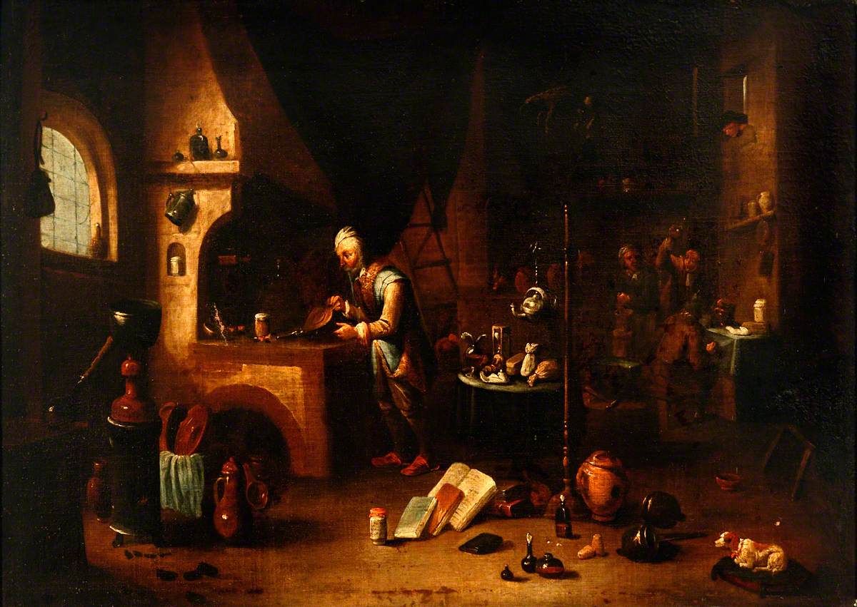 Un alchimiste dans son laboratoire - David Teniers le Jeune