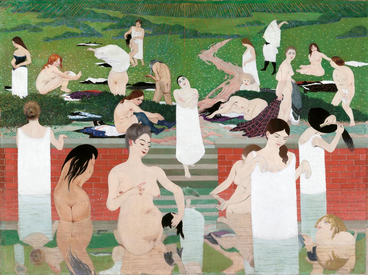 Le Bain au soir d'été - Félix Vallotton