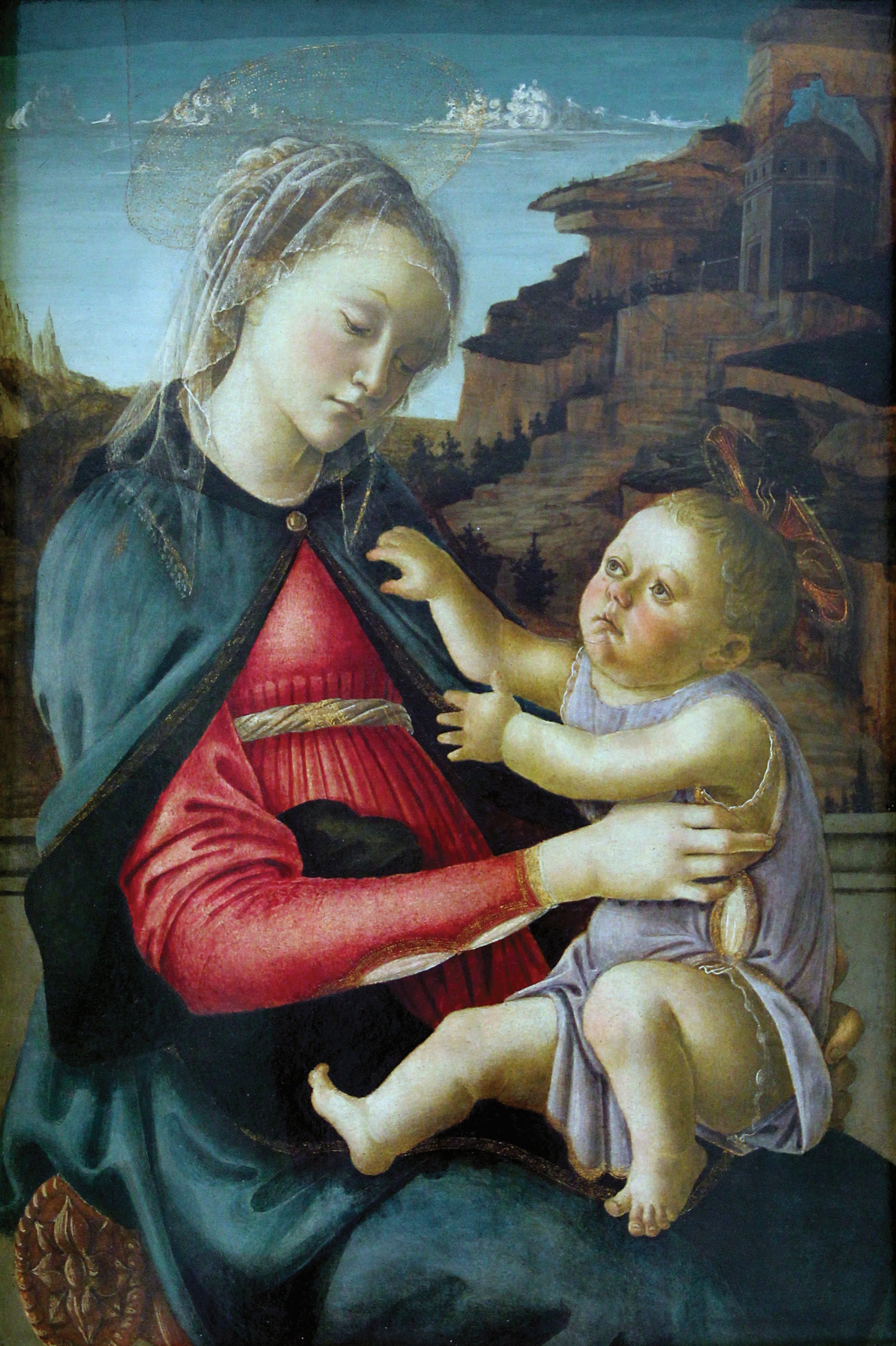 La Vierge et l'Enfant, dite Madone des Guidi de Faenza - Sandro Botticelli