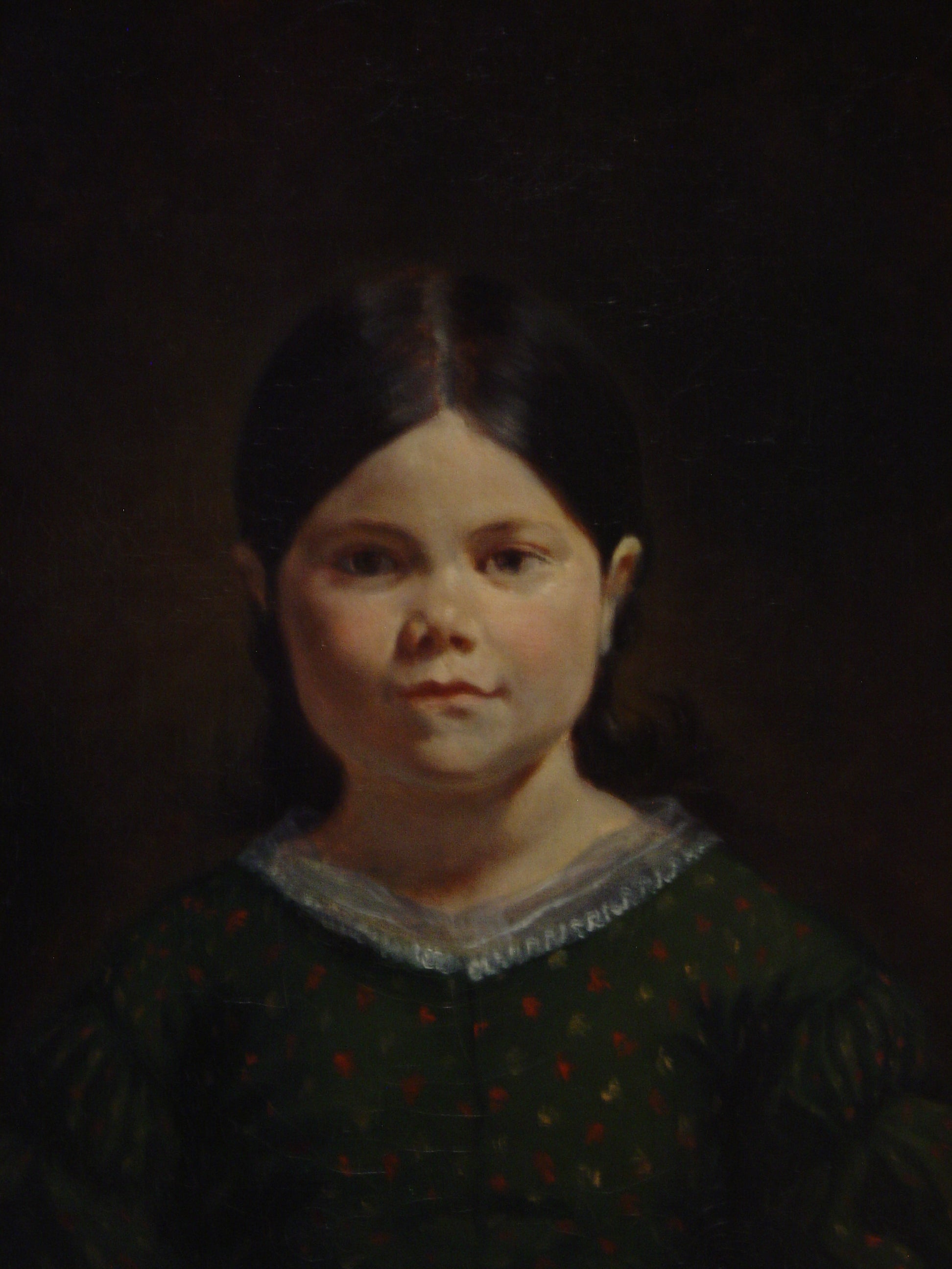 Reproduction du tableau « Portrait de Lucille Virginie Le Guillou - Eugène Delacroix » par Alpha Reproduction en peinture à l’huile