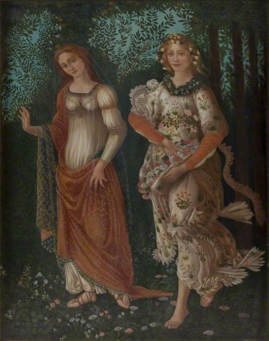 Détail du « Printemps » de Botticelli - Sandro Botticelli