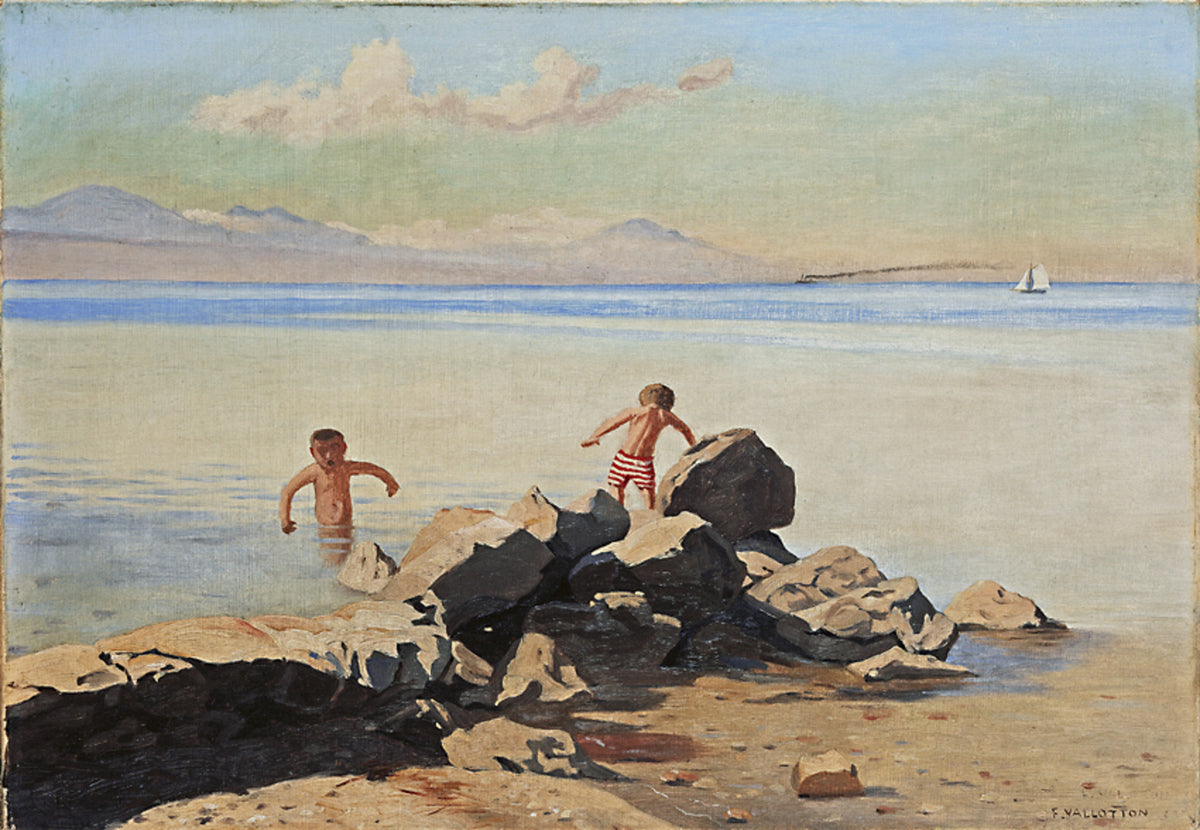 Plage de Bellerive à Ouchy - Félix Vallotton