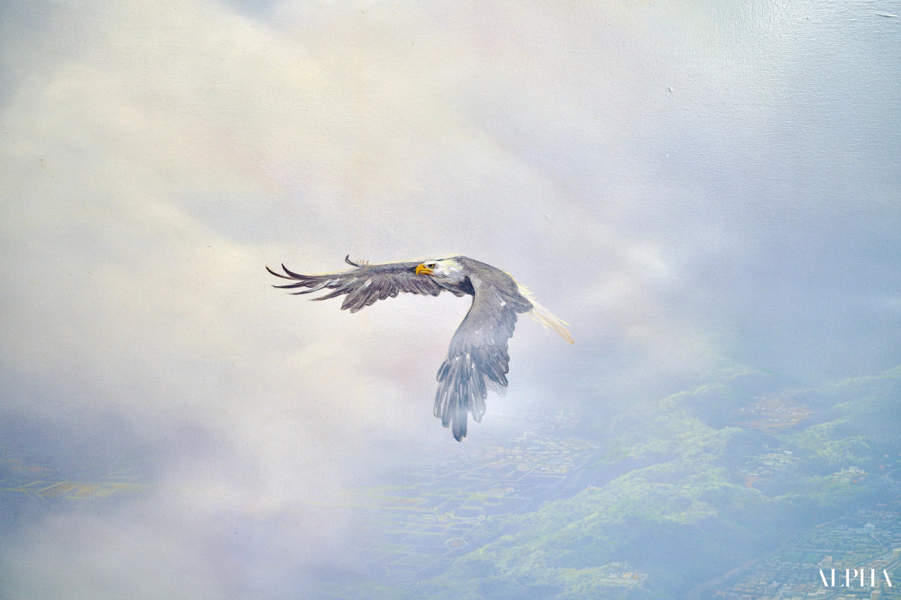 Aigles en Vol | 200 x 170 cm Reproductions de tableaux à la peinture à l’huile