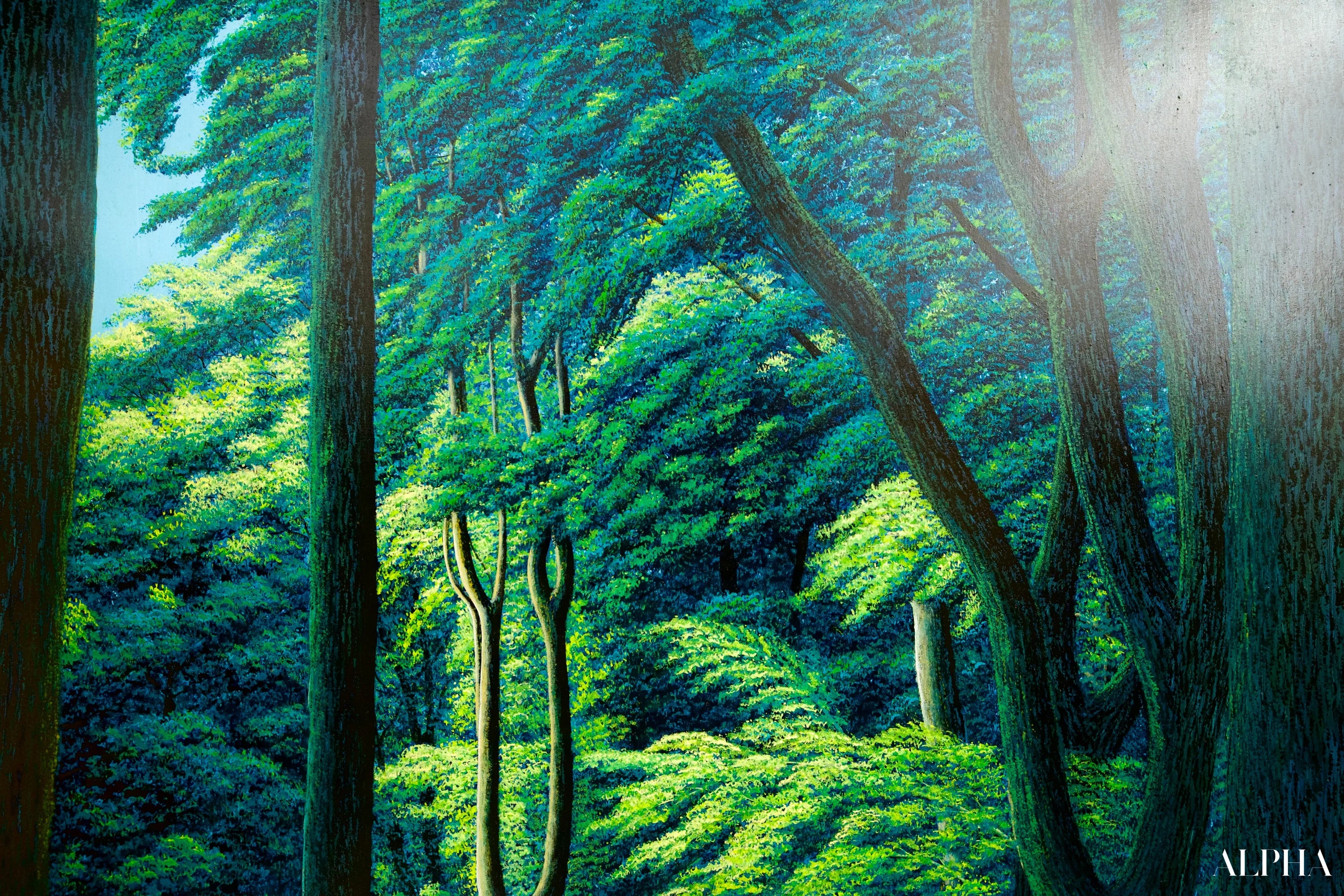 Chemin dans la Forêt Verte | 130 x 190 cm Reproductions de tableaux à la peinture à l’huile