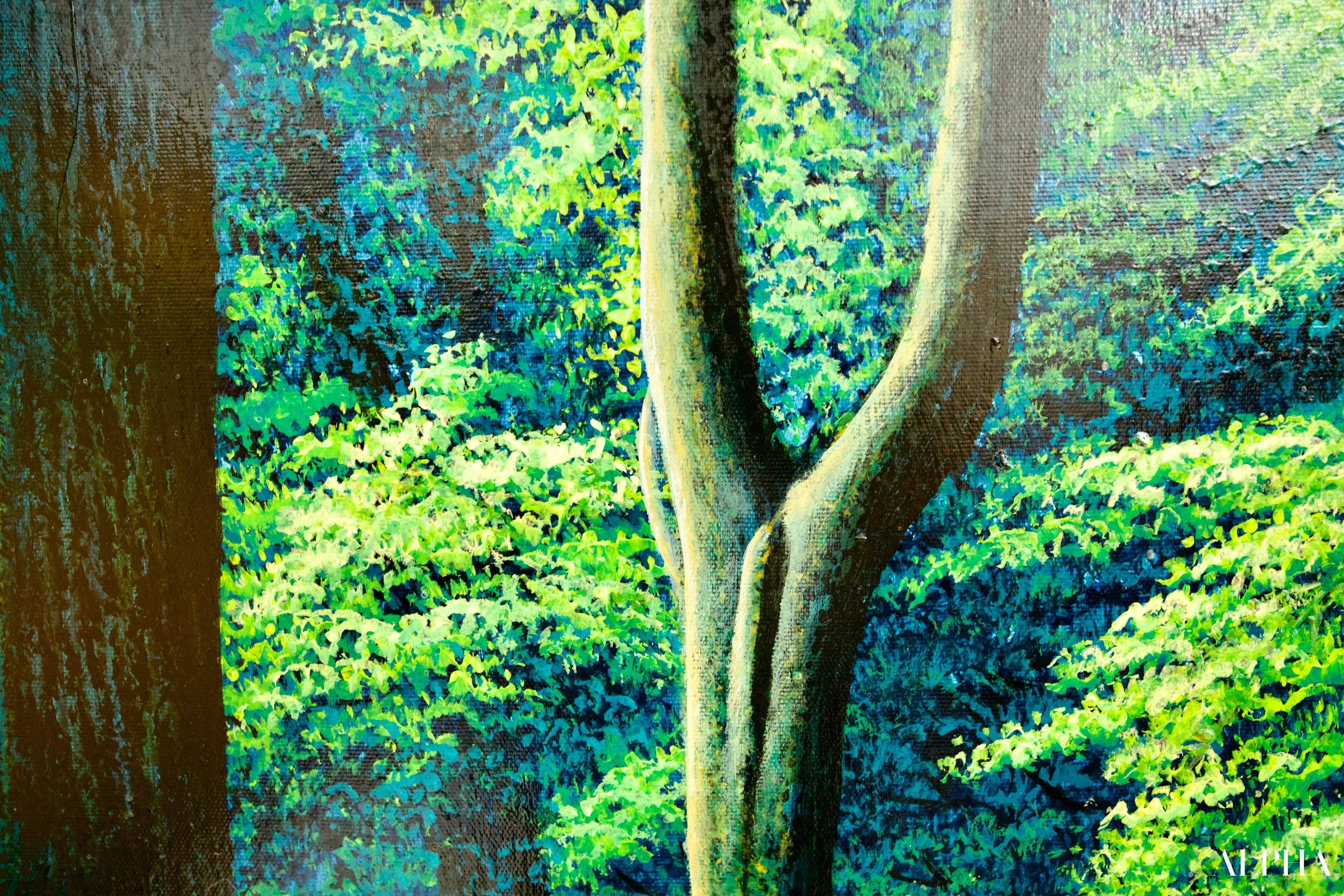 Chemin dans la Forêt Verte | 130 x 190 cm Reproductions de tableaux à la peinture à l’huile