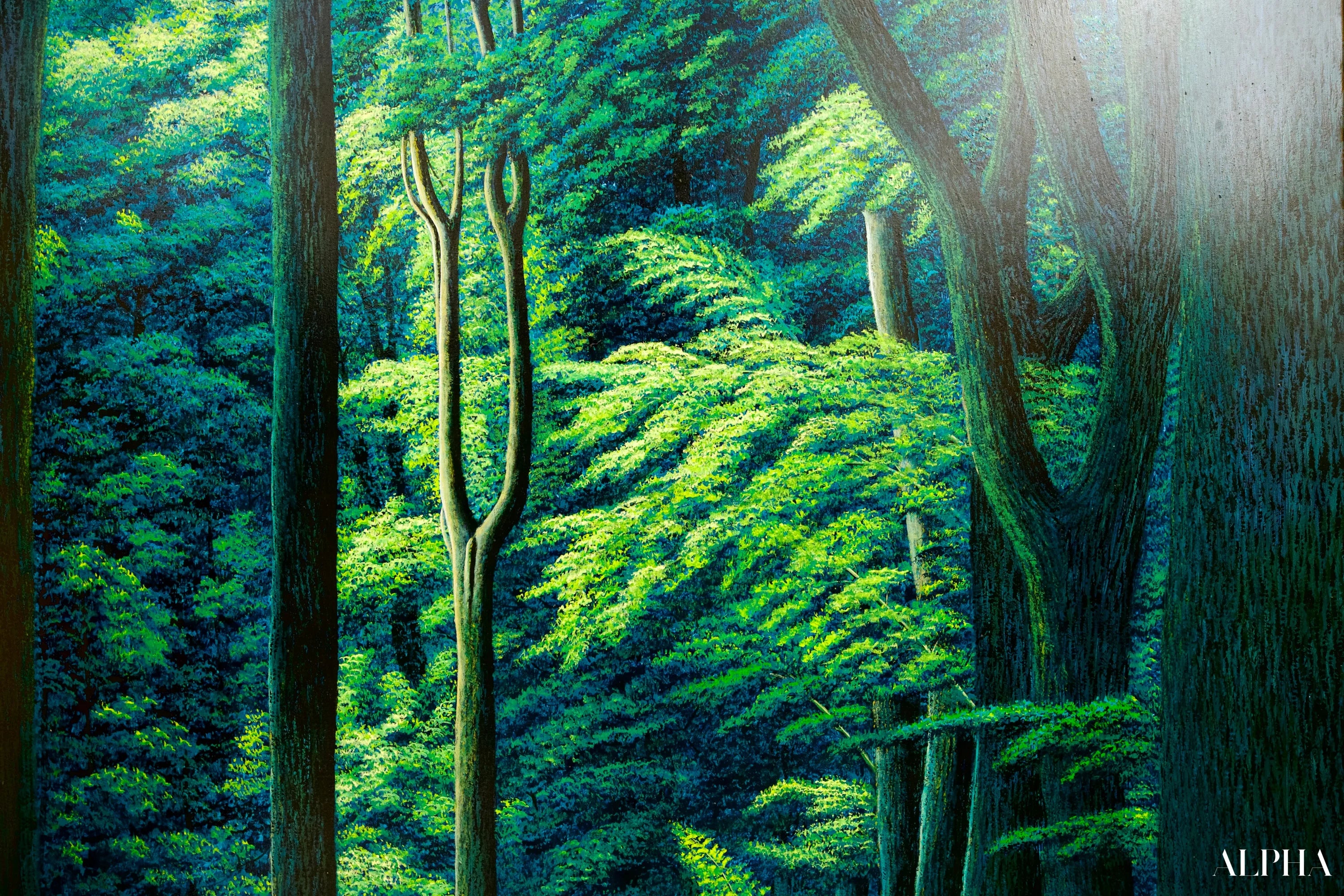 Chemin dans la Forêt Verte | 130 x 190 cm Reproductions de tableaux à la peinture à l’huile