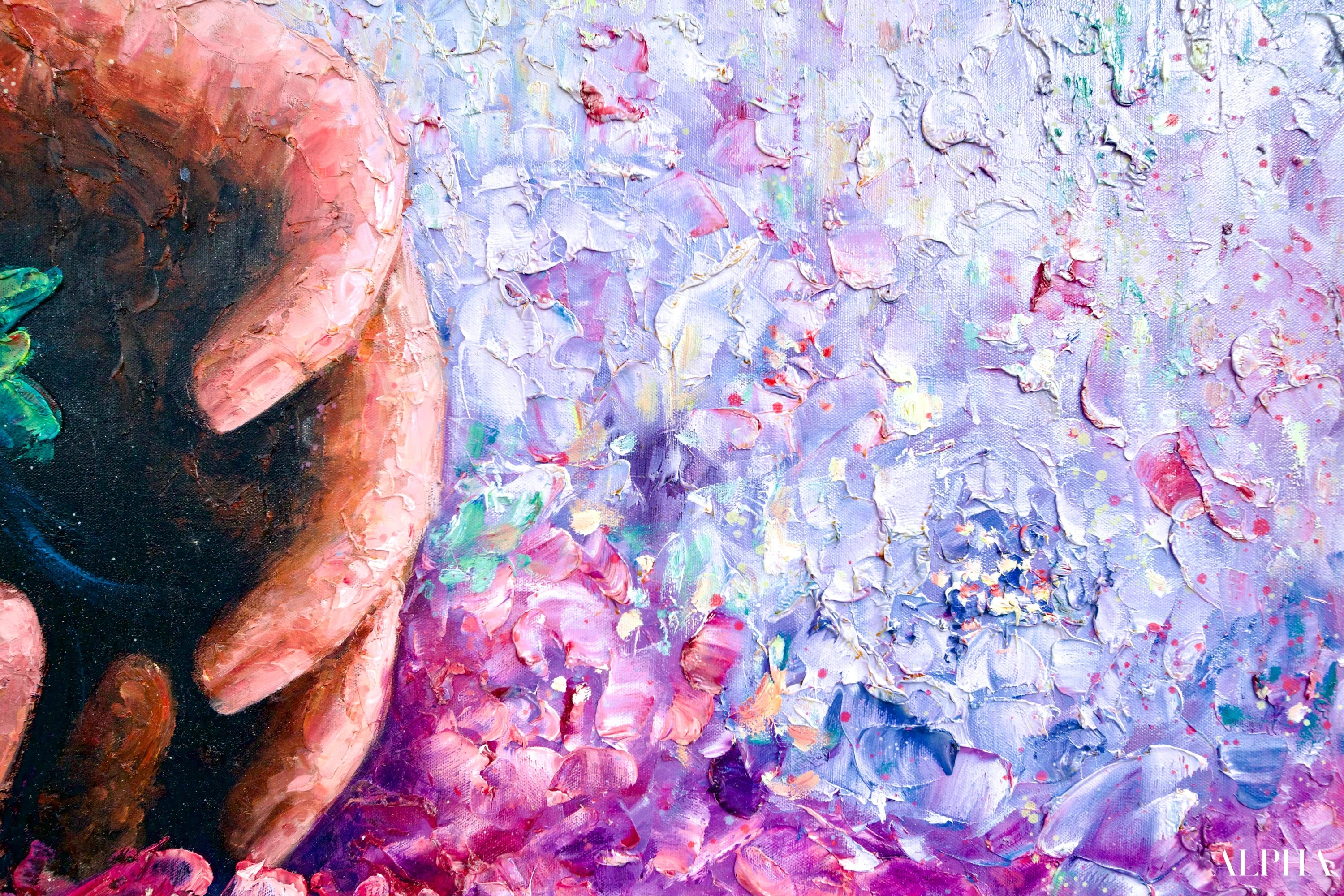 L’amour en Fleurs | 200 x 200 cm Reproductions de tableaux à la peinture à l’huile