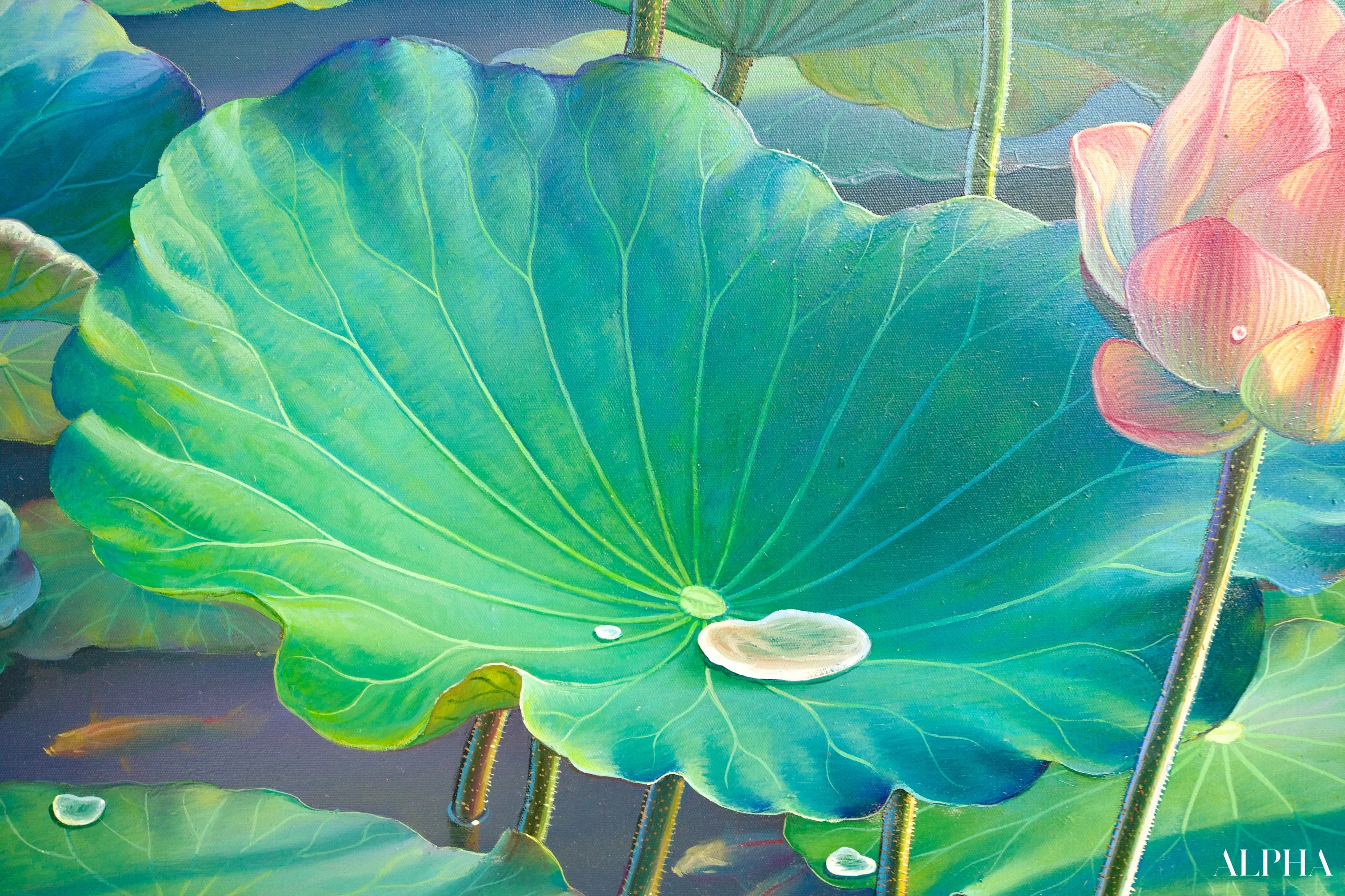 Les Nénuphars II | 160 x 100 cm Reproductions de tableaux à la peinture à l’huile