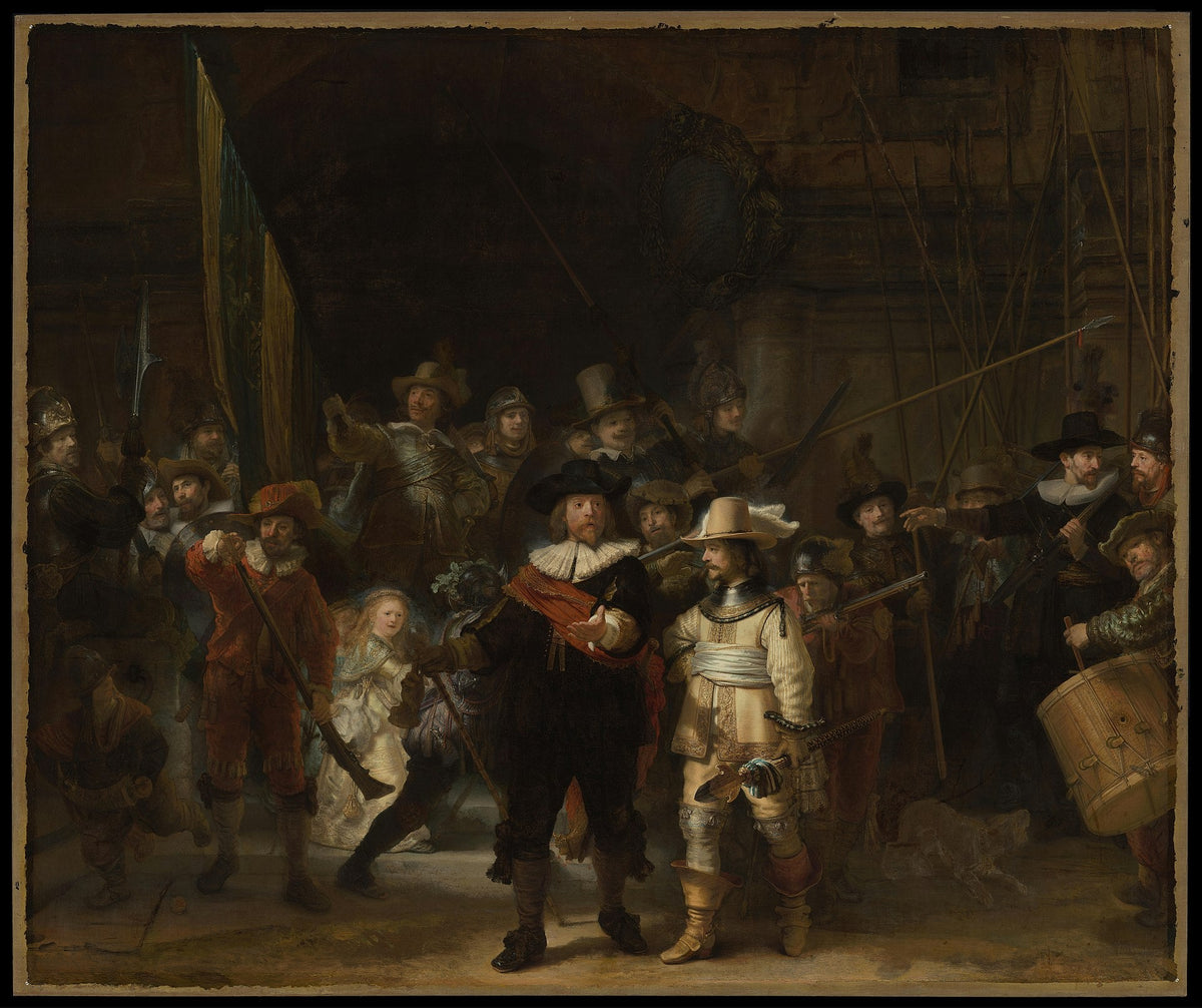 Composition complète de La Ronde de nuit de Rembrandt