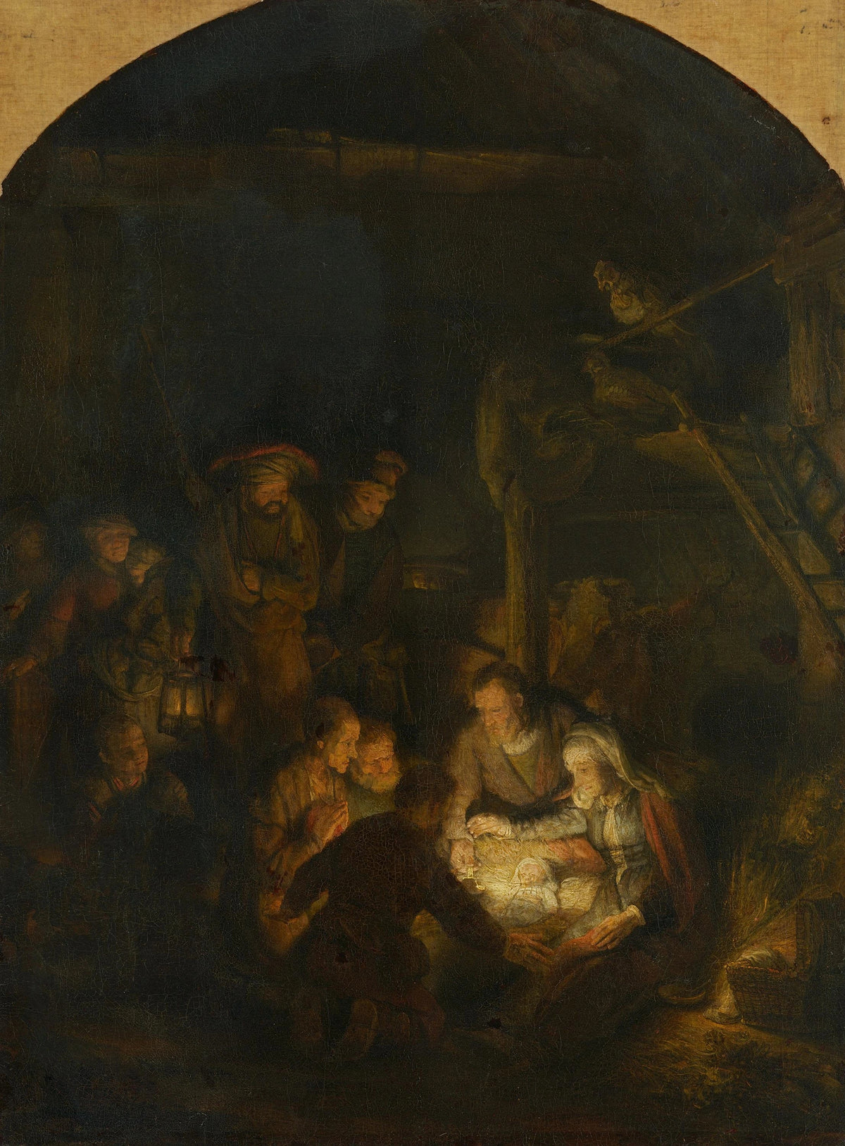 Rembrandt, L’Adoration des bergers, 1646, Alte Pinakothek