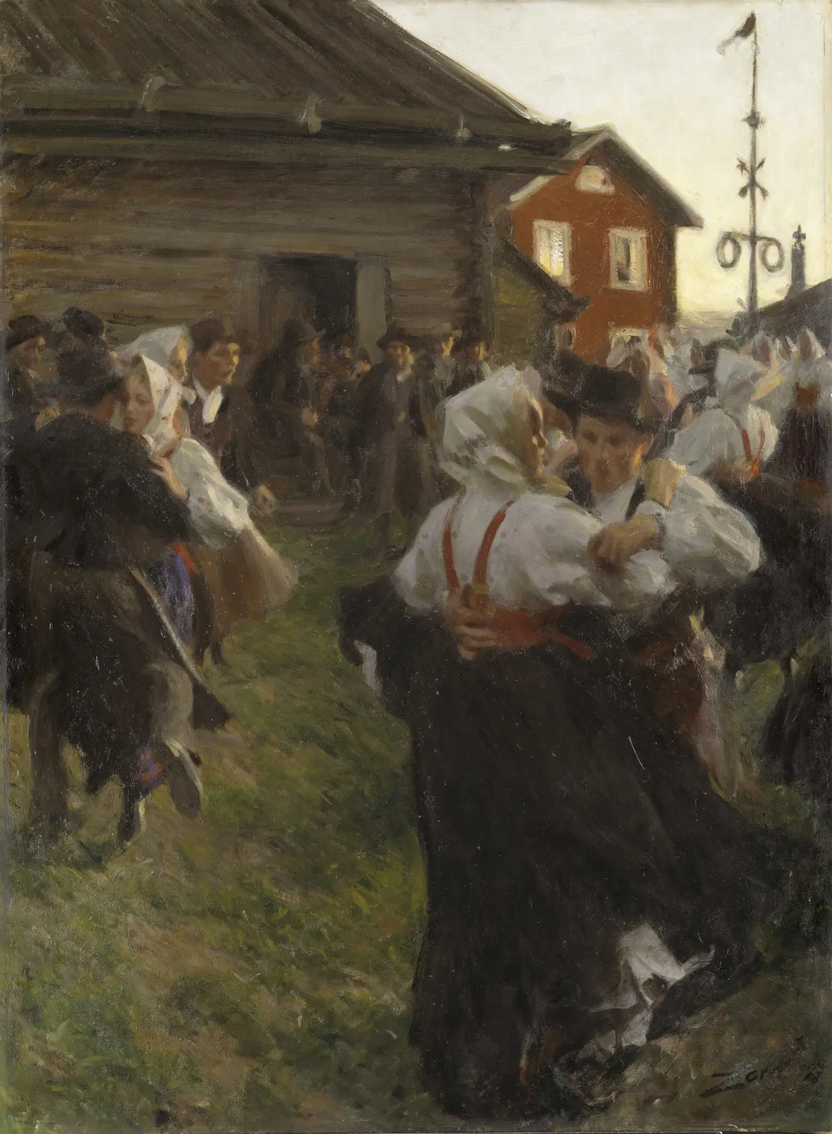 Danse de la Saint-Jean, peinture de Anders Zorn