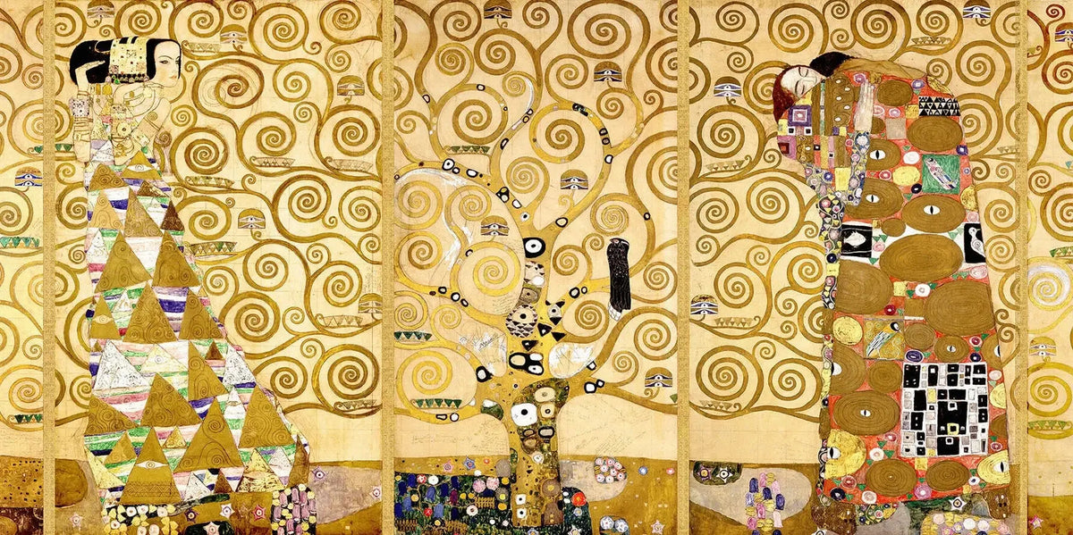 L’Arbre de vie de Gustav Klimt, détail doré de la frise Stoclet