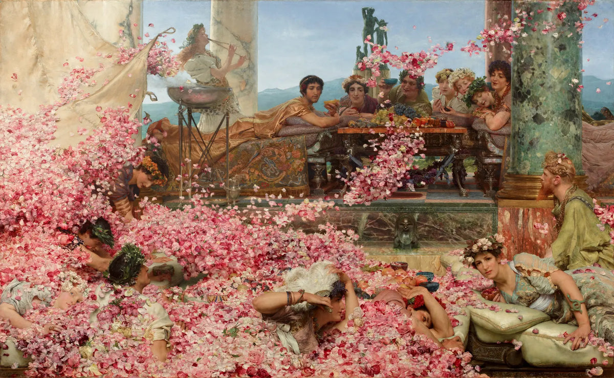 Les Roses d’Héliogabale, peinture de Lawrence Alma-Tadema