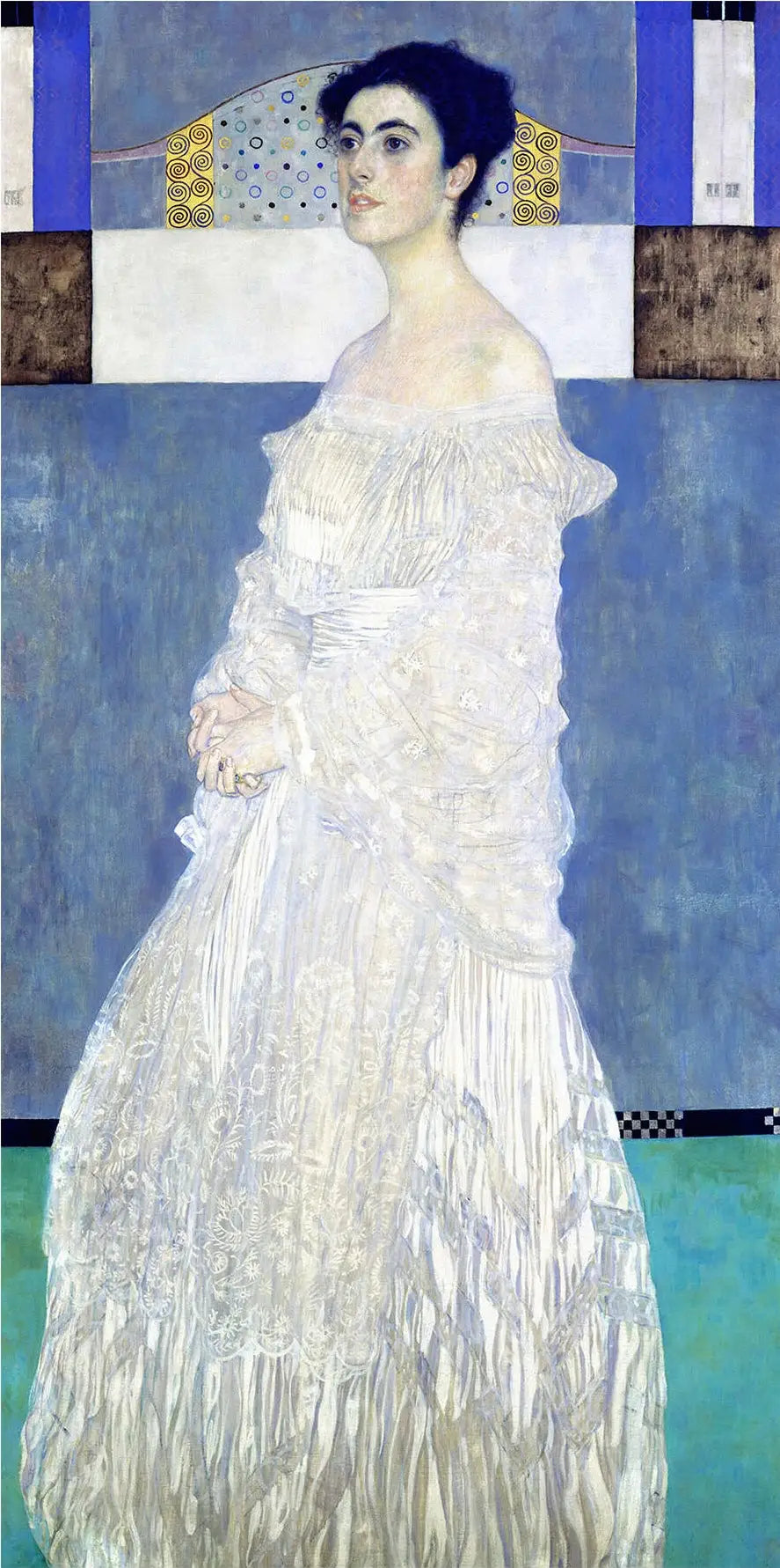 Margaret Stonborough-Wittgenstein par Gustav Klimt, portrait visible en entier