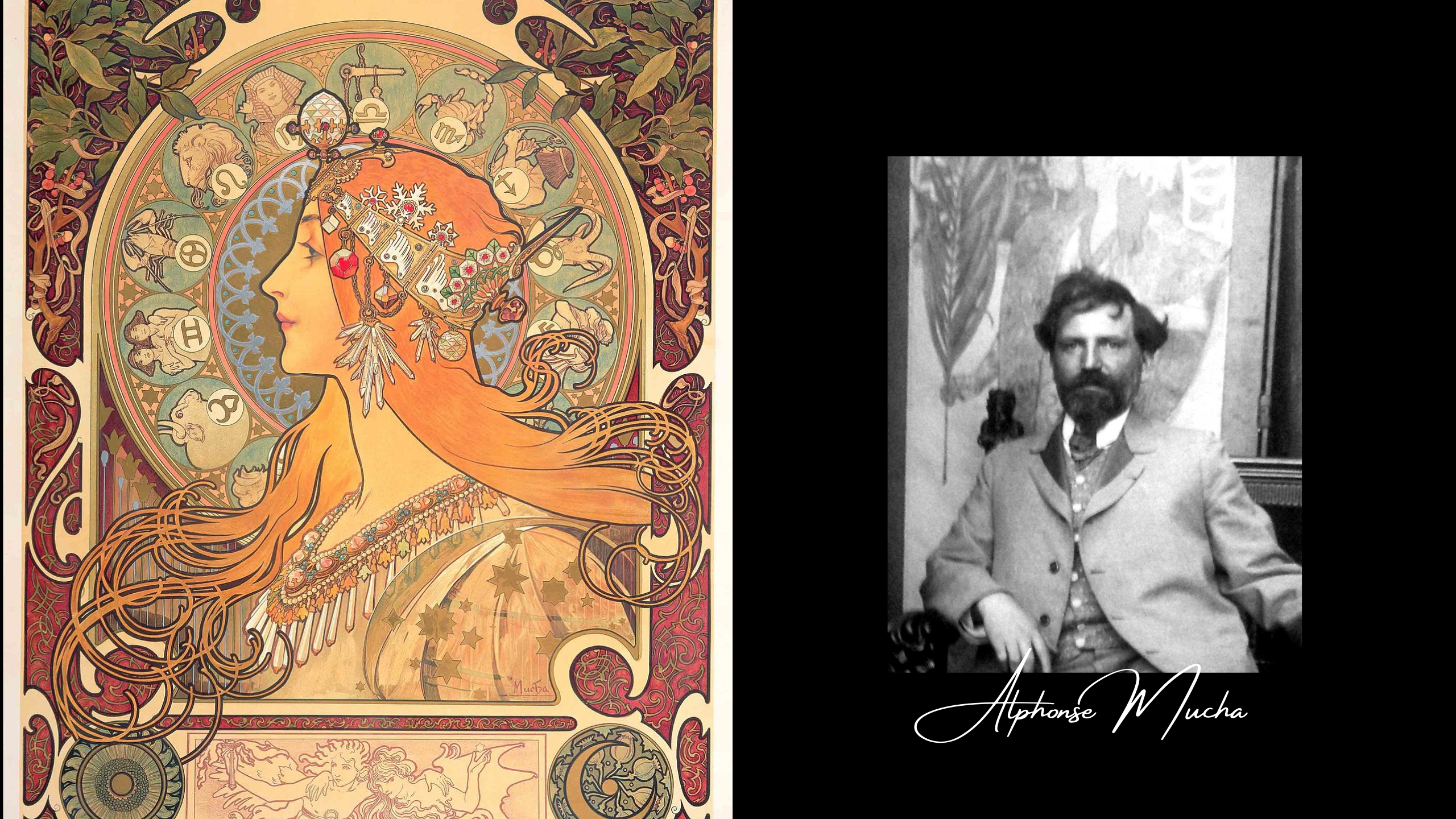 Reproductions de Tableaux de Alphonse Mucha