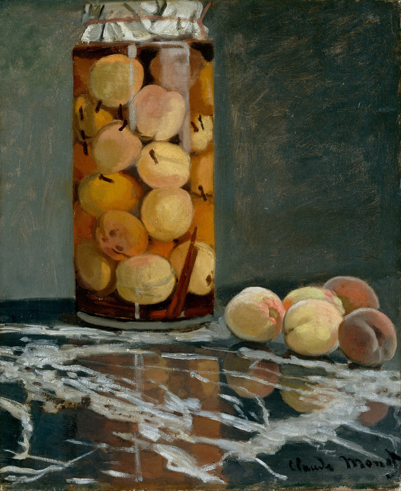 Le Bocal de pêches – Claude Monet