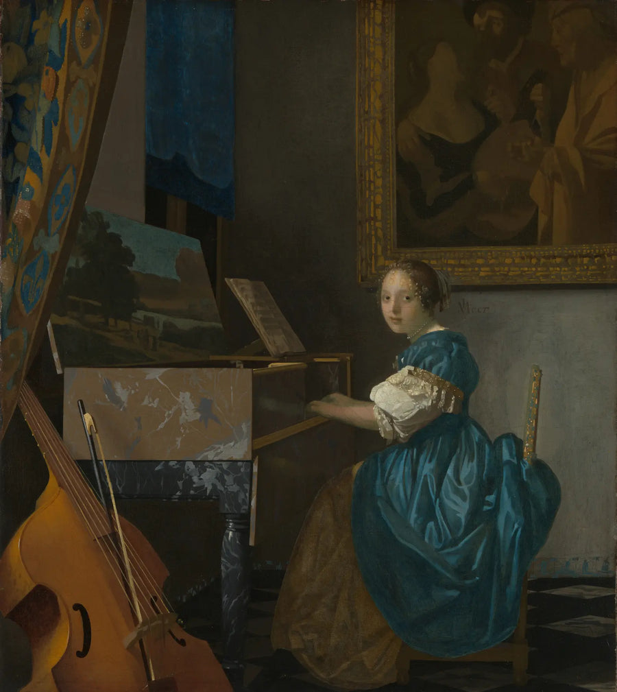 Jeune Femme assise au virginal, National Gallery NG2568 – Johannes Vermeer