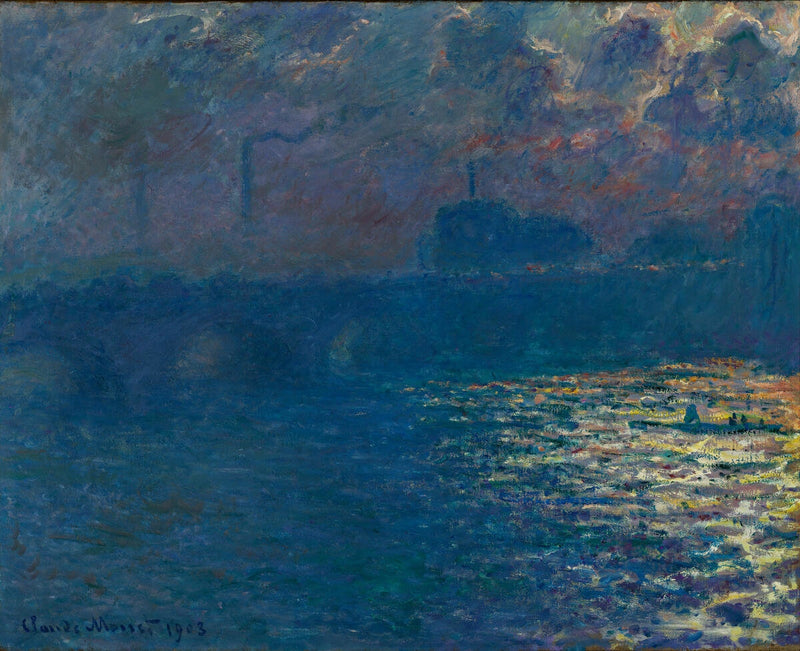 Le Pont de Waterloo, effet de soleil – Claude Monet