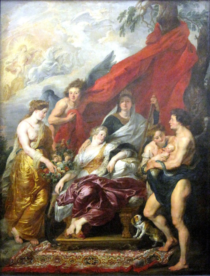 Naissance de Louis XIII à Fontainebleau le 27 septembre 1601 - Peter Paul Rubens