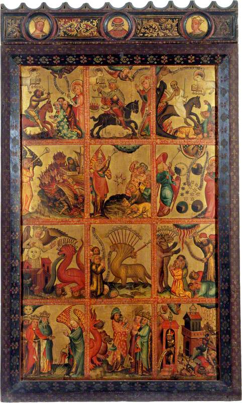 12 scènes de l'Apocalypse (triptyque retable, volet droit, intérieur) - Master Bertram