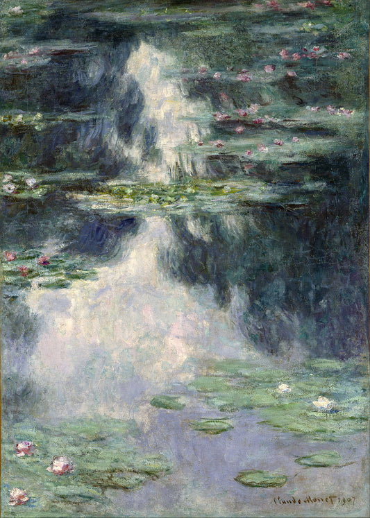 🌿 Étang aux Nymphéas – Claude Monet (1907)