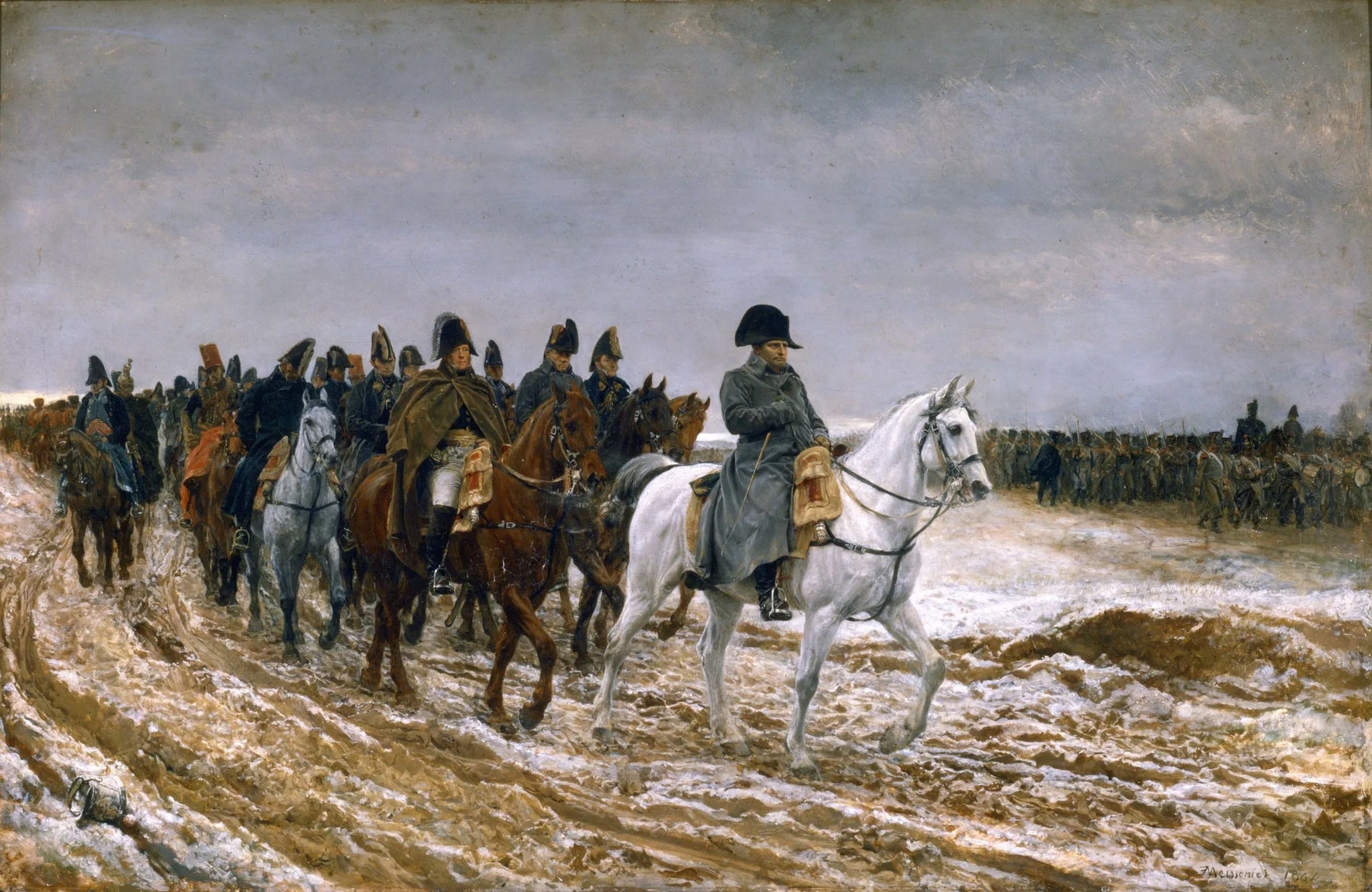 1814, La Campagne de France - Ernest Meissonier image 1 reproduction réalisée par Alpha Reproduction
