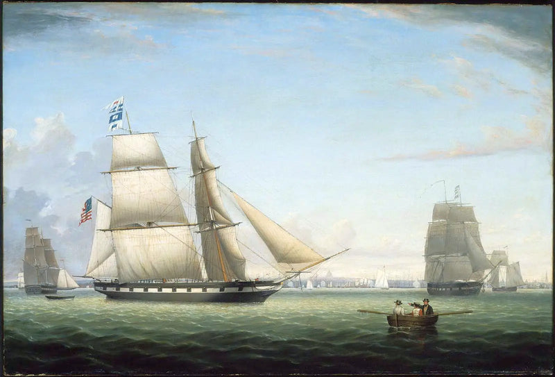 Le Brick Antelope dans le port de Boston - Fitz Henry Lane