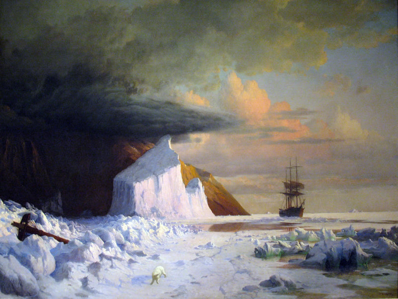 Un été arctique : perçage de la banquise dans la baie de Melville - William Bradford