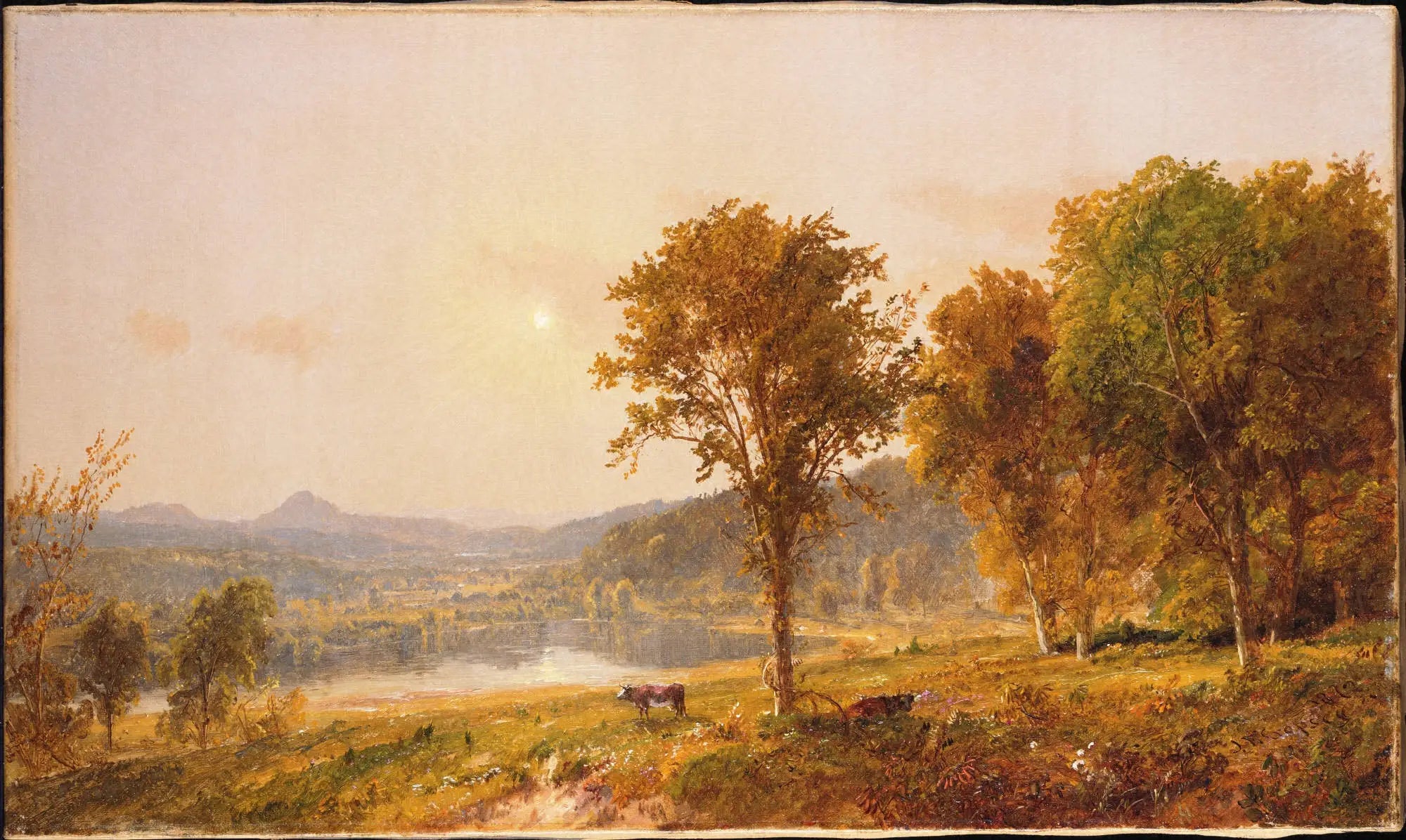 Les monts Brimstone et Sugar Loaf depuis Warwick - Jasper Francis Cropsey - Alpha Reproduction