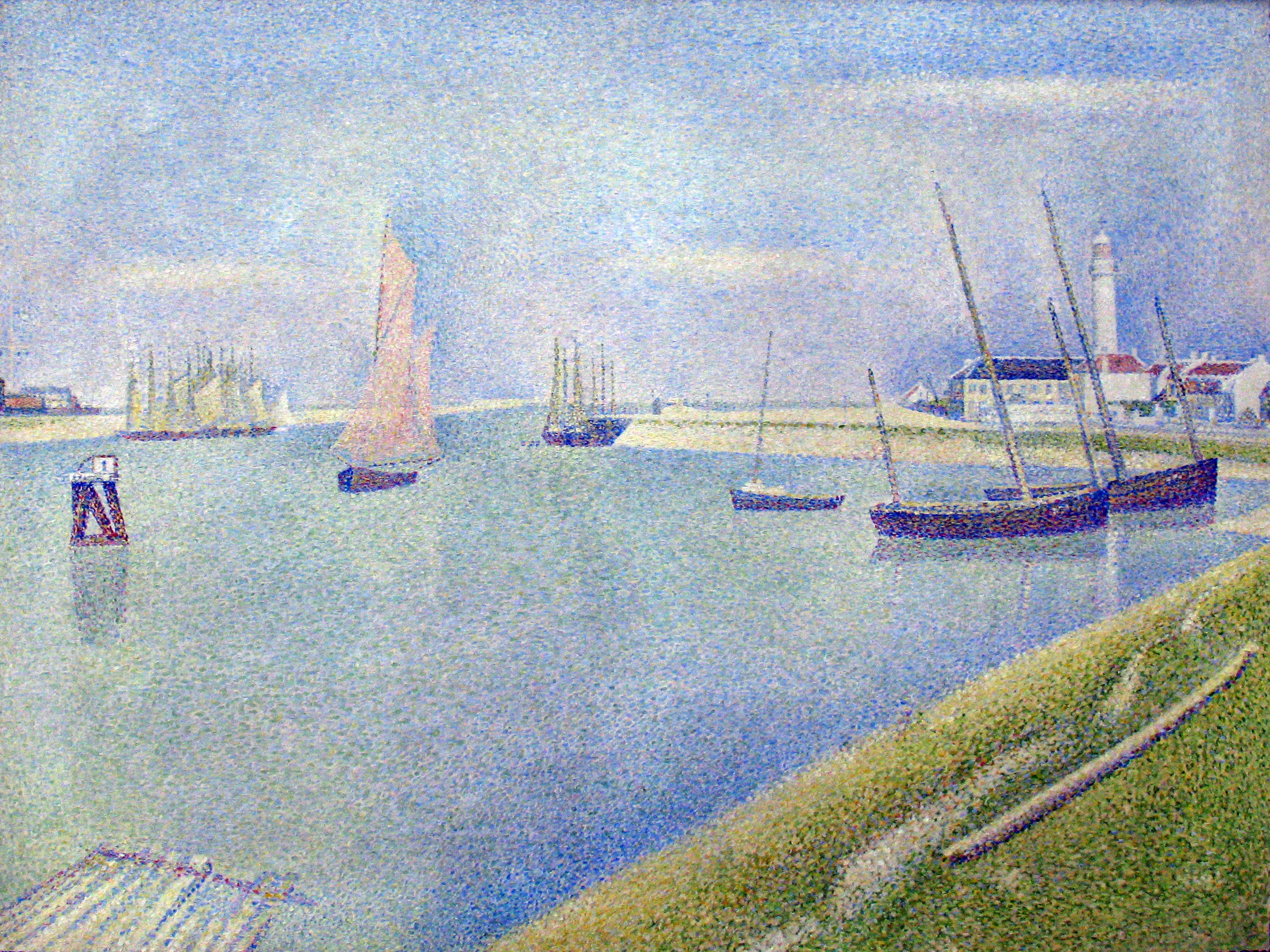 Le Chenal de Gravelines, en direction de la mer - Georges Seurat