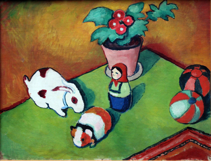 Les jouets du petit Walter - August Macke