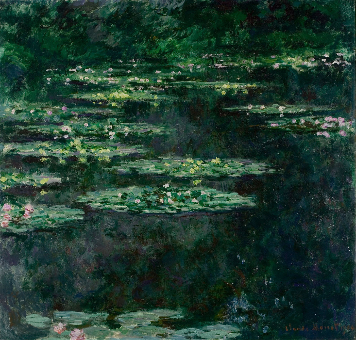 Nymphéas Noir – Claude Monet (1907)