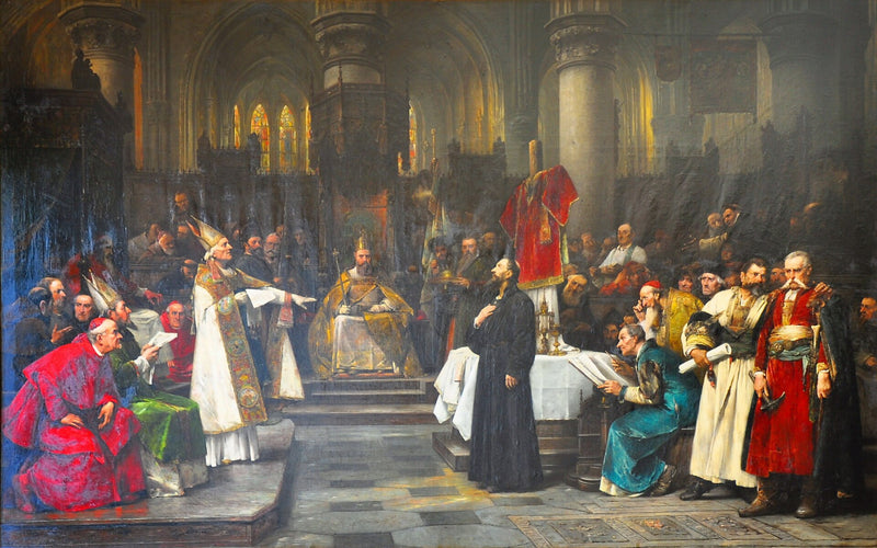 Jan Hus devant le concile de Constance - Václav Brožík