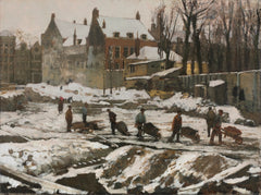 Construction à Amsterdam - George Hendrik Breitner