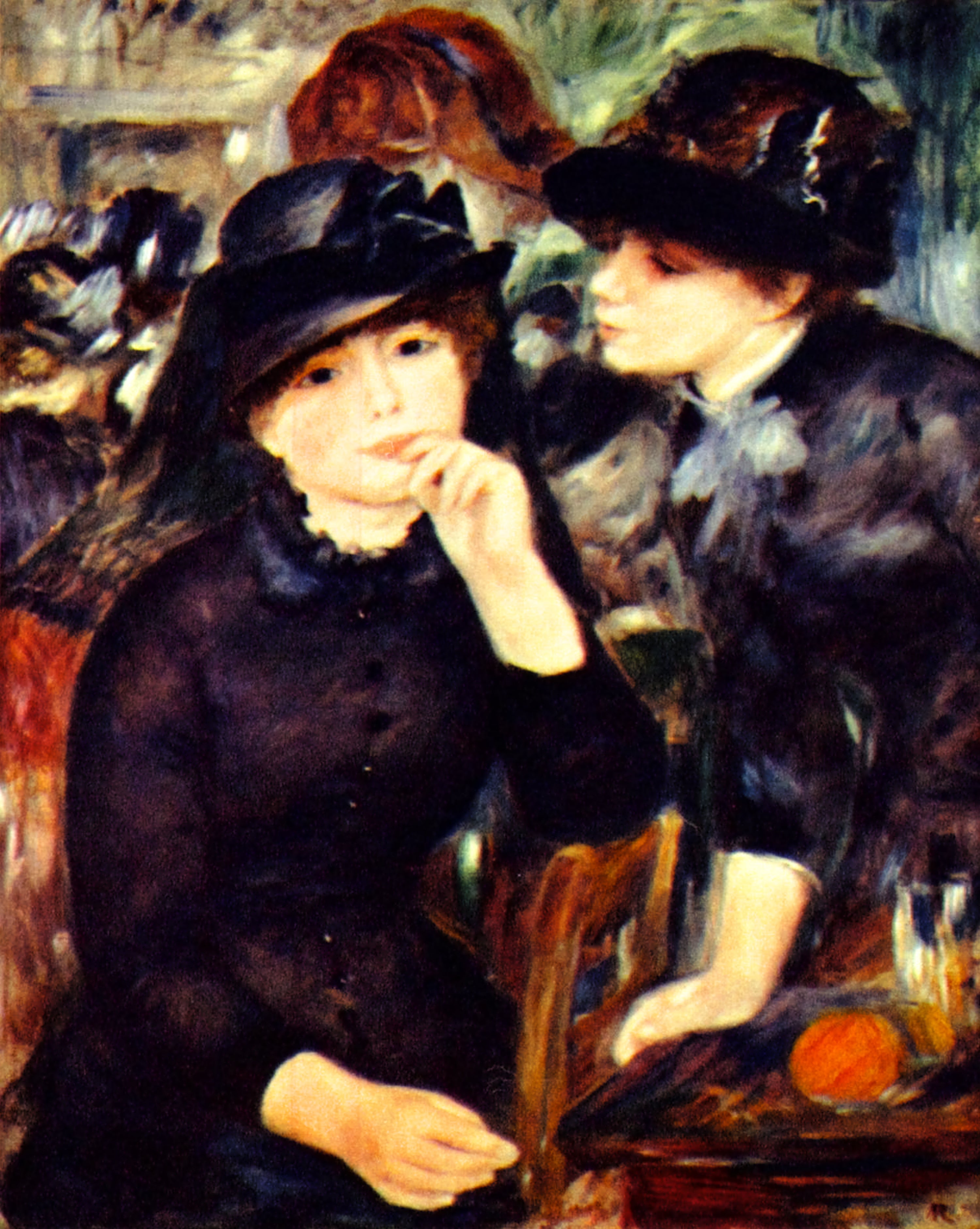 Reproduction du tableau « Deux filles en noir - Pierre-Auguste Renoir » par Alpha Reproduction en peinture à l’huile