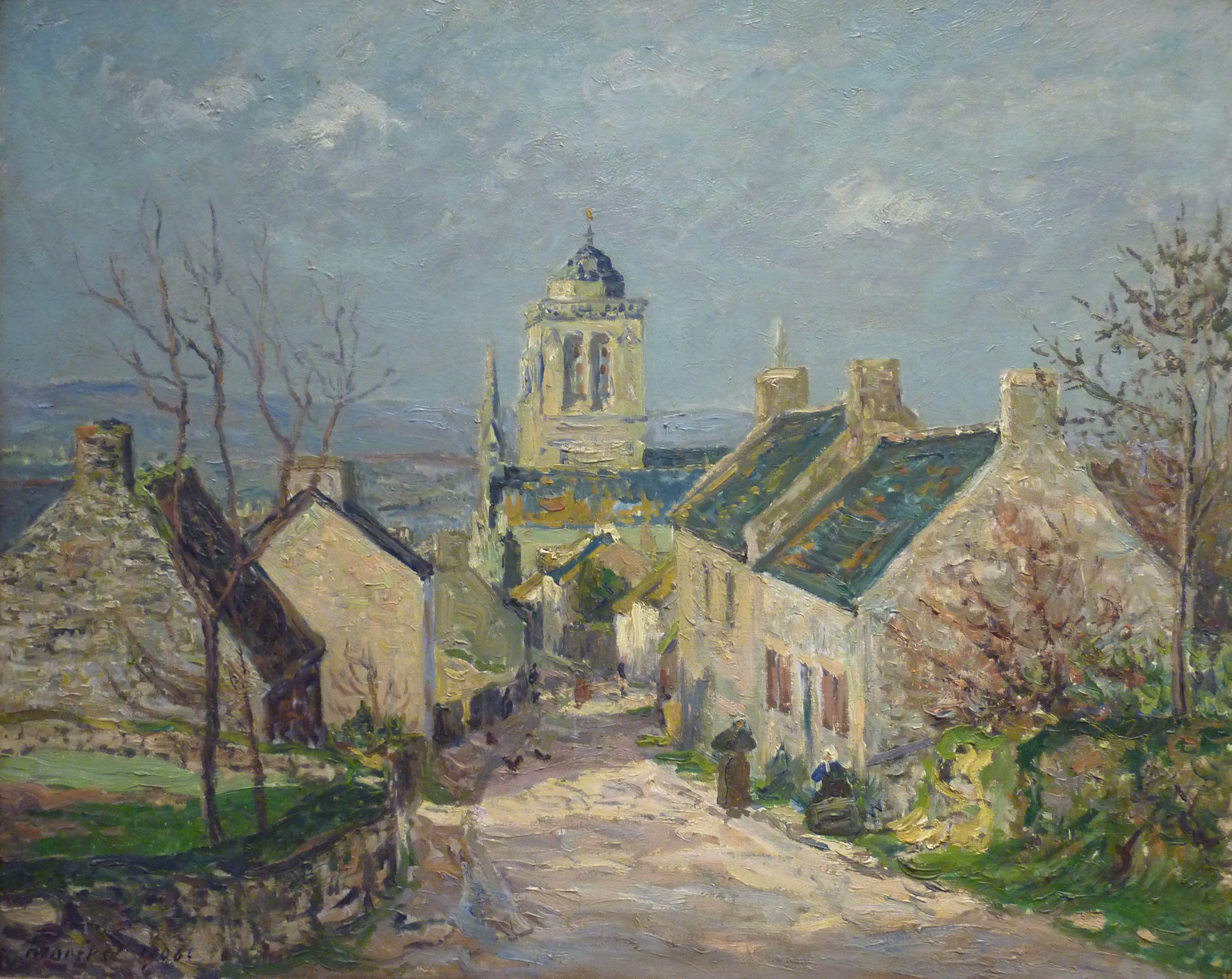 rue descendante à Locronan - Maxime Maufra