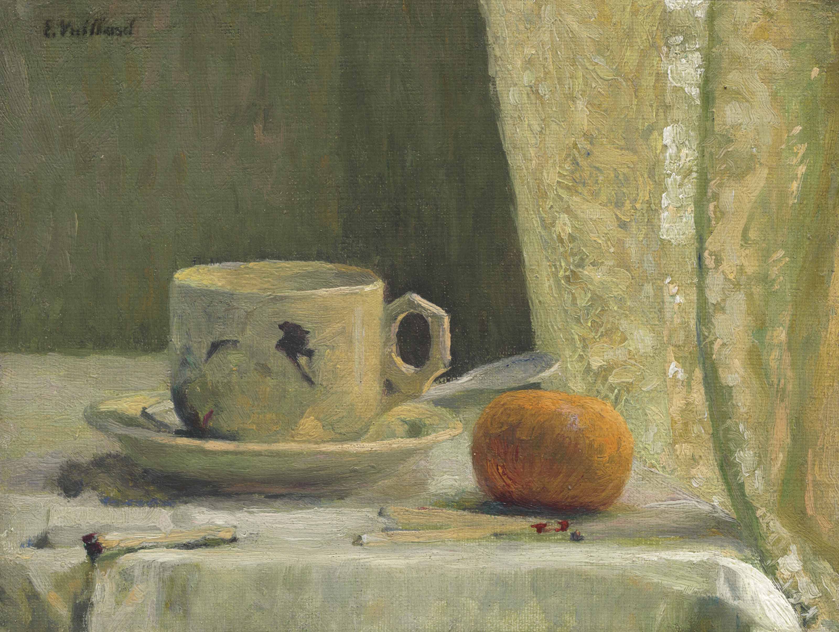 Tasse et mandarine - Édouard Vuillard