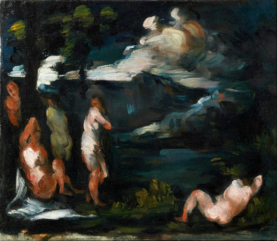 Les Baigneuses devant la montagne Sainte-Victoire, vers 1870 – Paul Cézanne