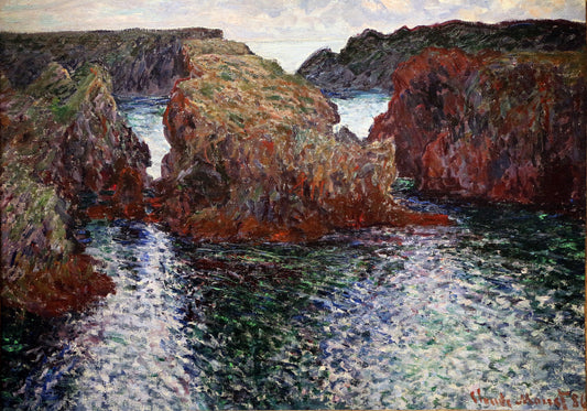 Rochers à Port-Goulphar, Belle-Île – Monet 1886