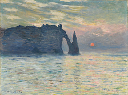 Lever de soleil à Étretat – Claude Monet, 1883