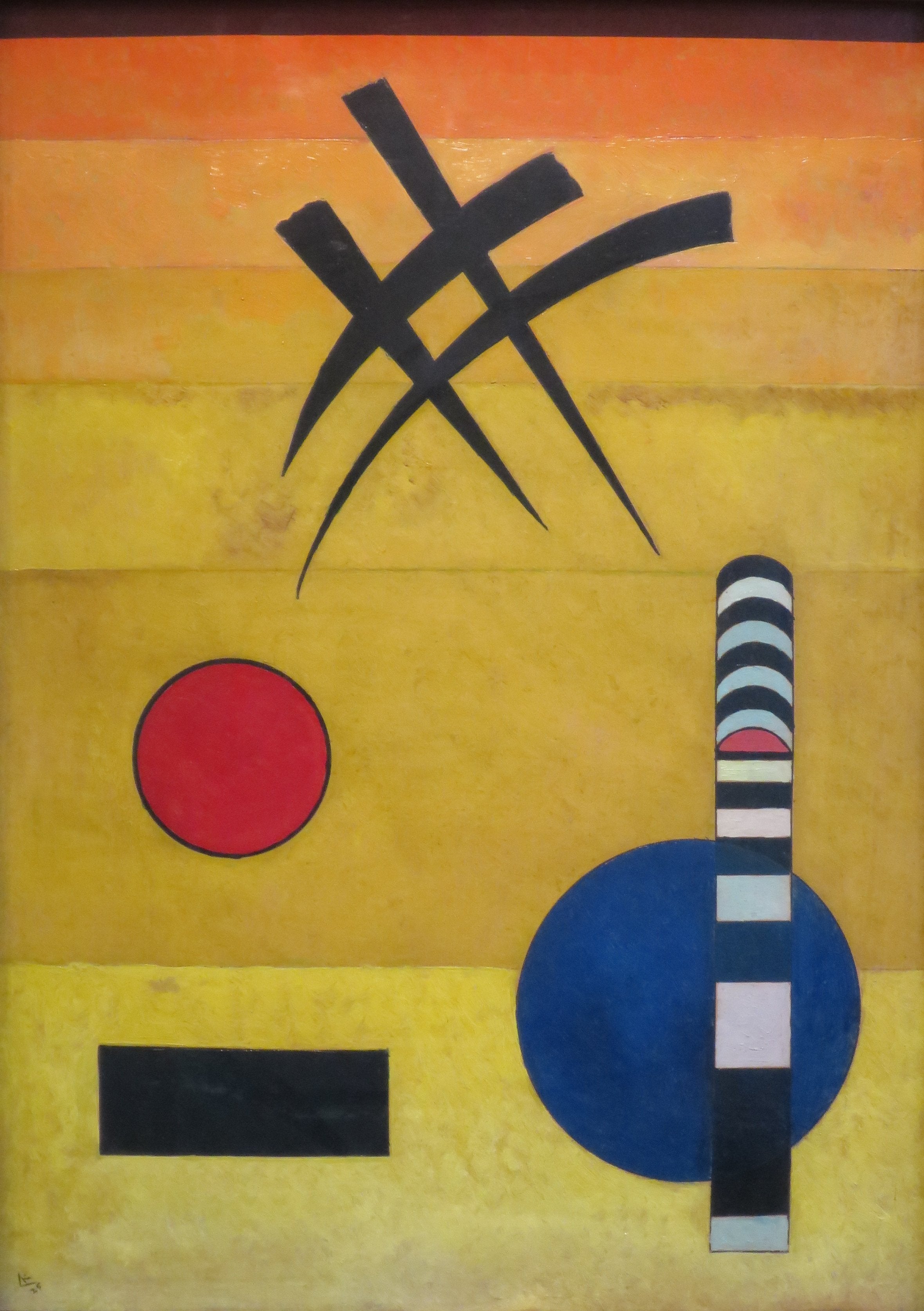 Reproduction du tableau « Signe - Vassily Kandinsky » par Alpha Reproduction en peinture à l’huile