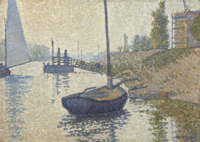Le Ponton de la Félicité à Asnières - Paul Signac