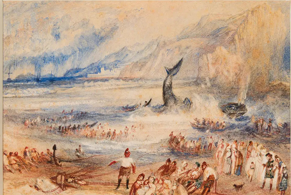 Reproduction du tableau « The Whale on Shore - J. M. W. Turner » par Alpha Reproduction en peinture à l’huile