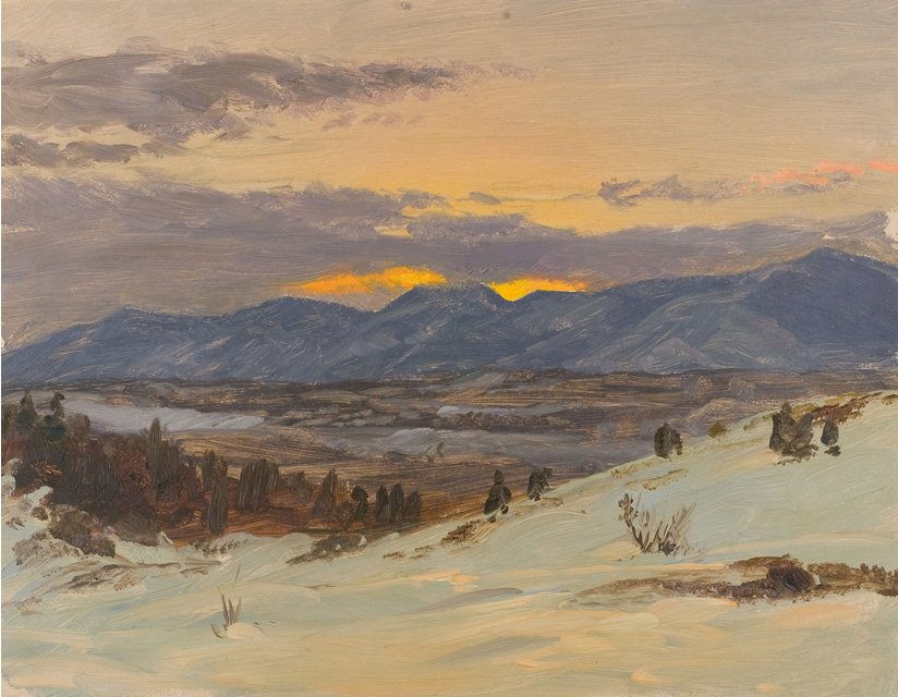Crépuscule d'hiver d'Olana - Frederic Edwin Church