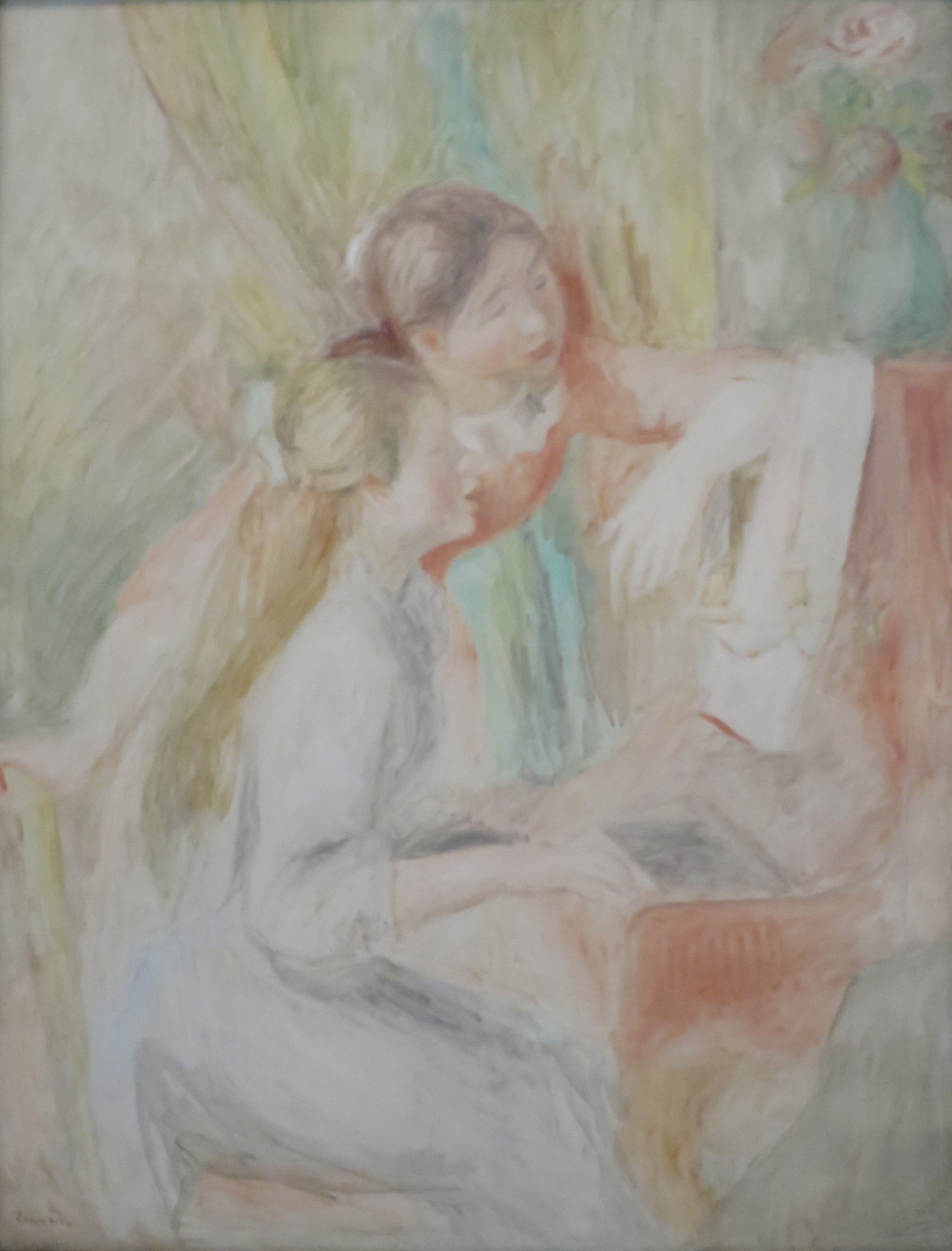 Reproduction du tableau « Jeunes filles au piano - Pierre-Auguste Renoir » par Alpha Reproduction en peinture à l’huile