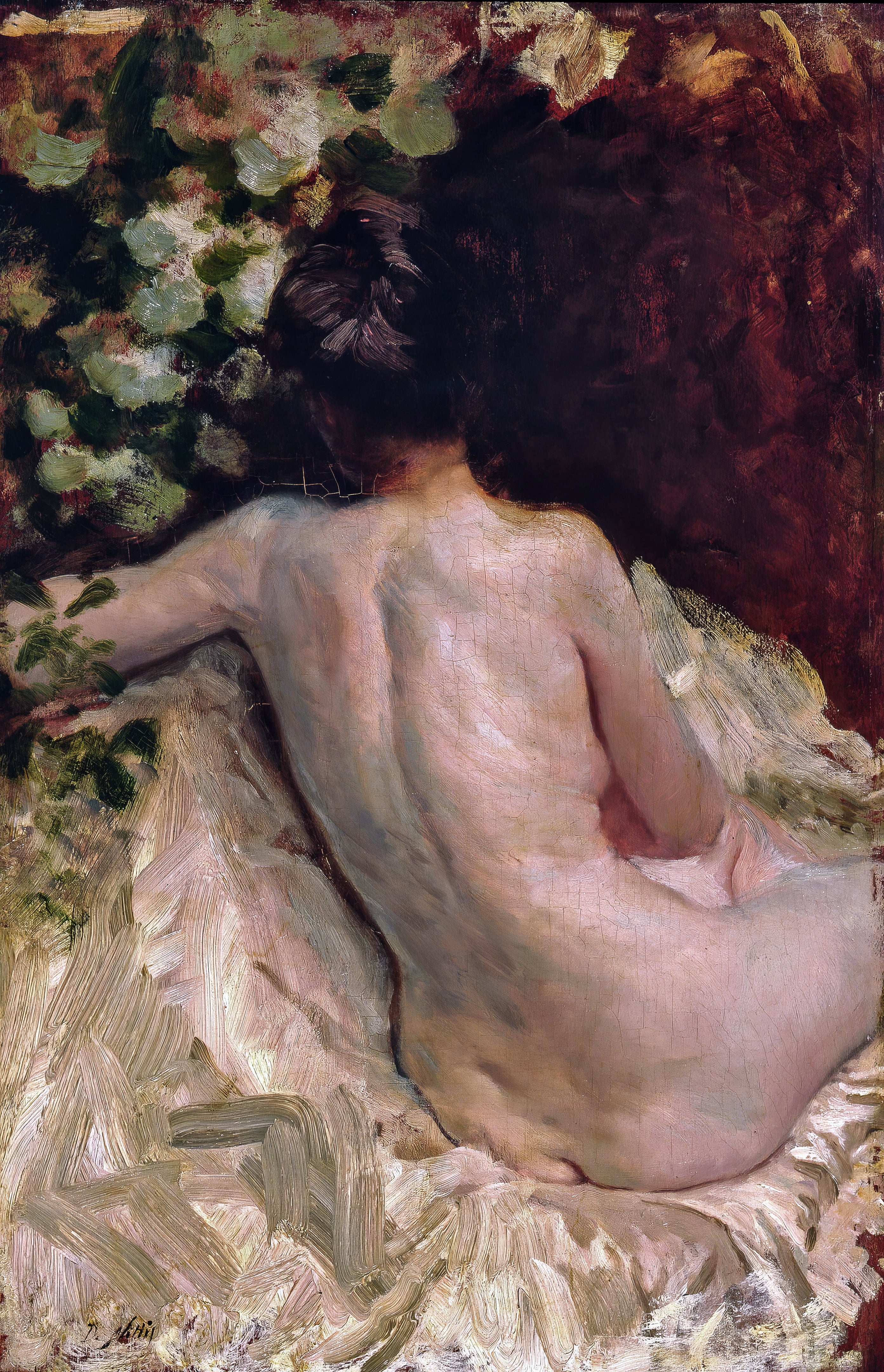 Nue de dos (Léontine) - Giuseppe De Nittis